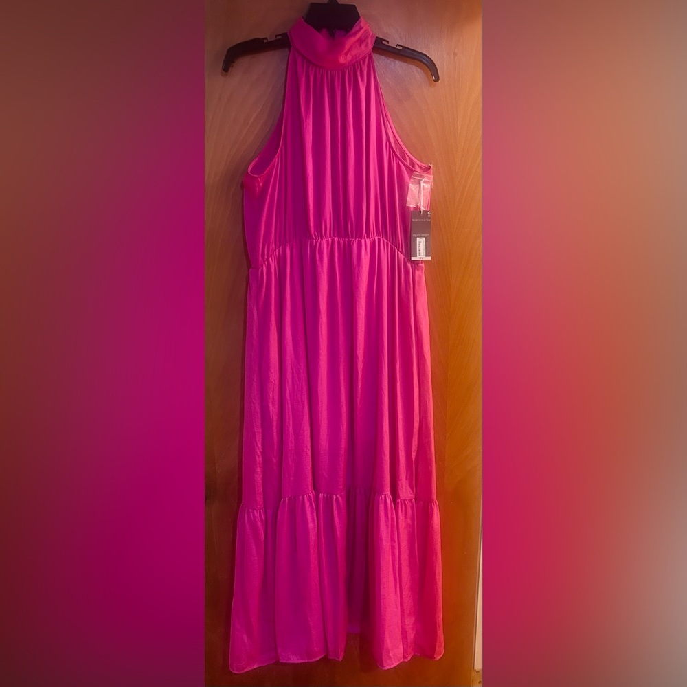 NWT Vibrant Worthington Pink Maxi Dress